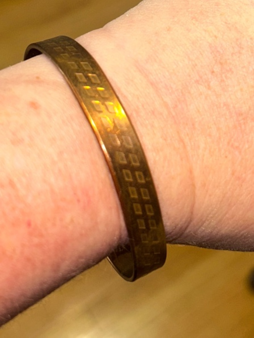 Set of Three Copper Cuff Bracelets - Picture 4 of 4